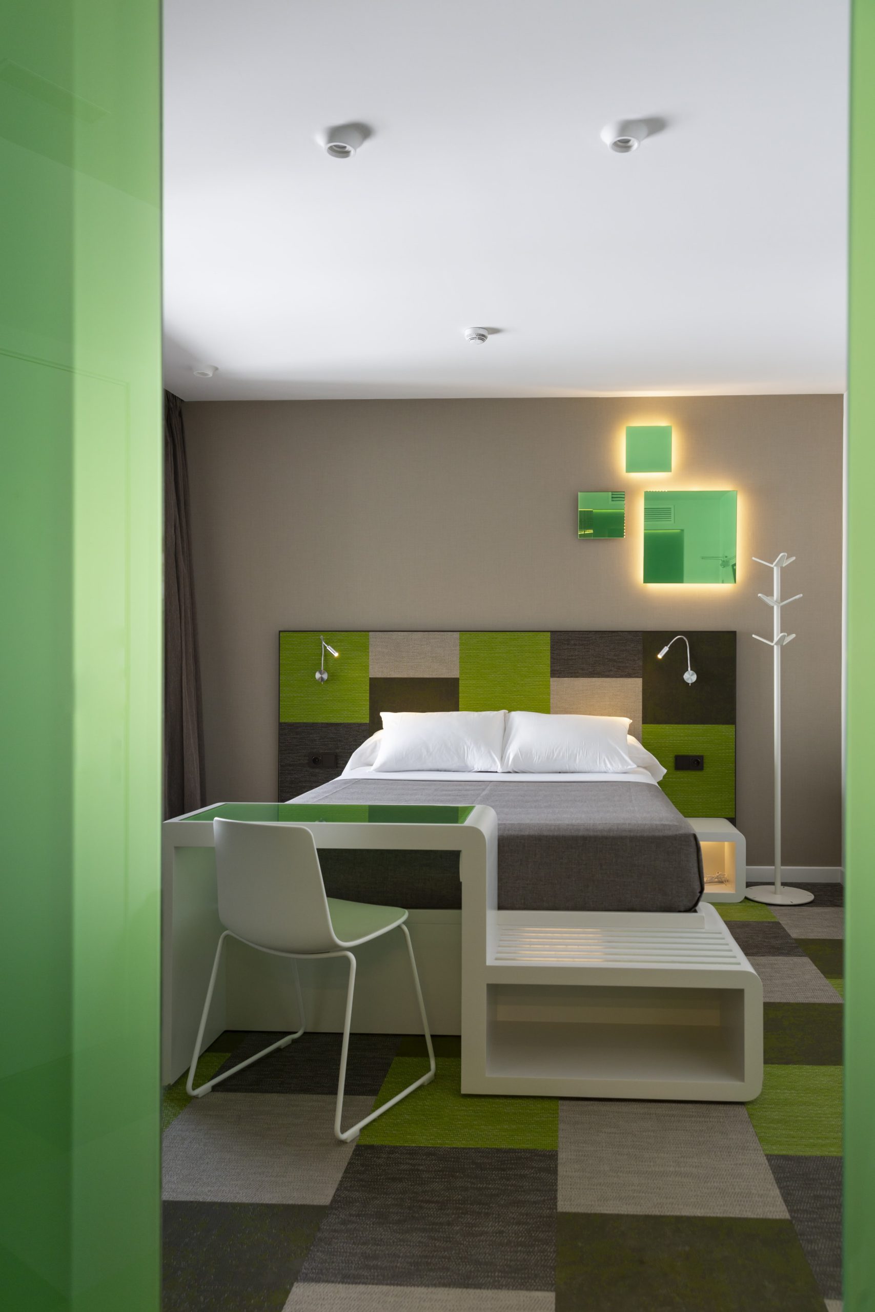 Fotografía de habitación doble Hotel Maciá Kubb Sevilla - Fotografía hotelera profesional