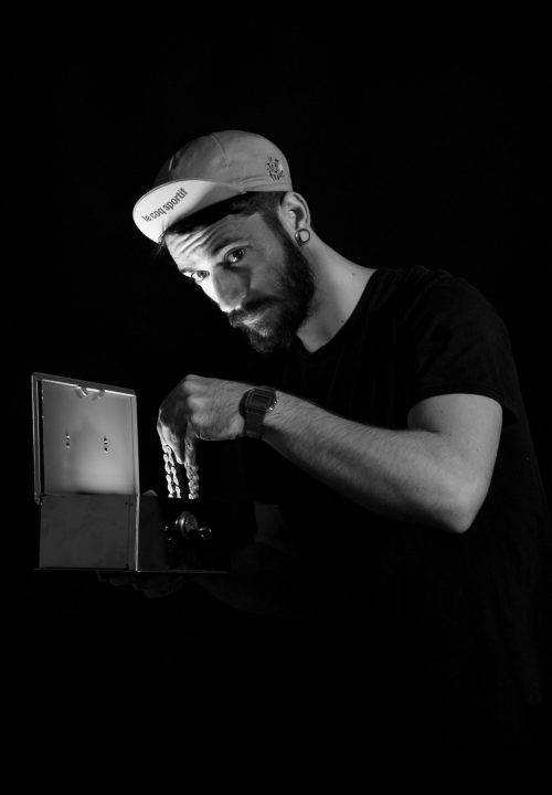 Fotografía creativa ciclista urbano en estudio - Proyecto Delinclistas Granada