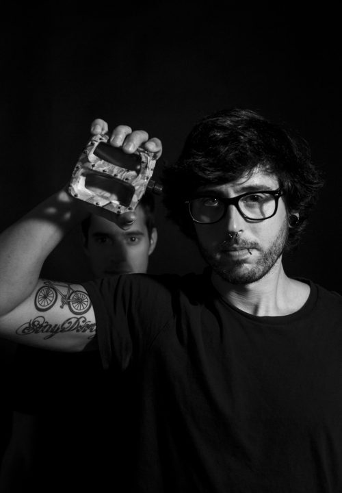 Fotografía artística reivindicativa ciclista urbano - Delinclistas Granada